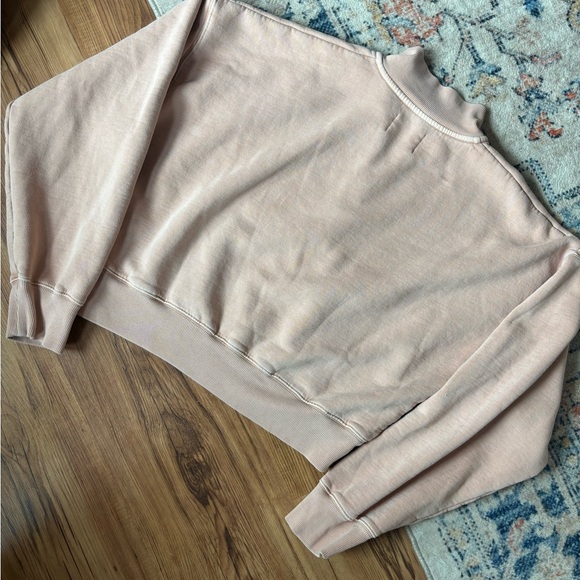 Wilfred Free/ Aritzia Half Zip Peach Sweater - Picture 5 of 6
